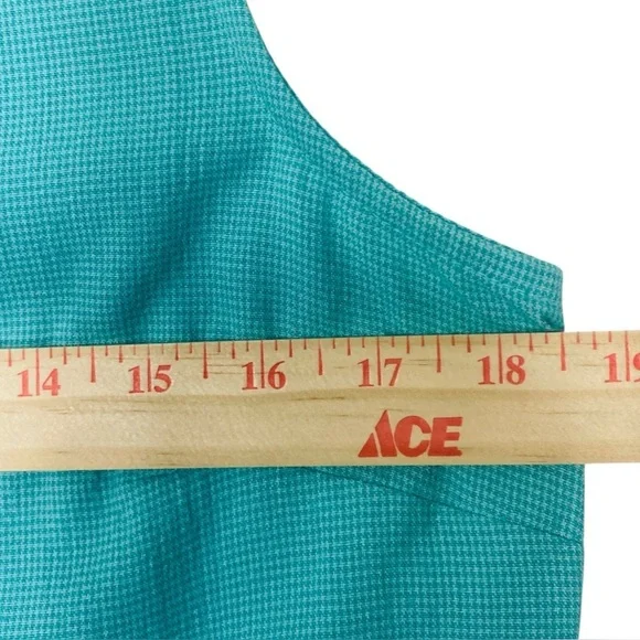 Miss Dorby Aqua and White Checked Short-Sleeved Jacket and Midi Dress Set 10P - Picture 13 of 15